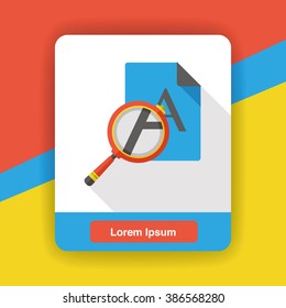 search paper information flat icon