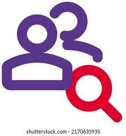 search a particular user from the group magnifying glass