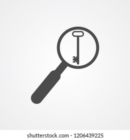 Search password vector icon sign symbol