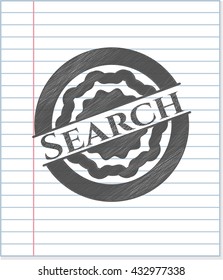 Search pencil emblem