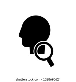 Search people vector icon. 