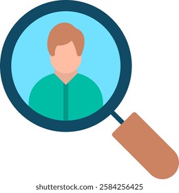 Search Person Flat Illustration Vector Design