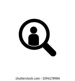 search for a person icon. Element of conversation icon for mobile concept and web apps. Isolated search for a person icon can be used for web and mobile on white background