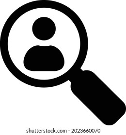 Search Person Isolated Vector icon which can easily modify or edit

