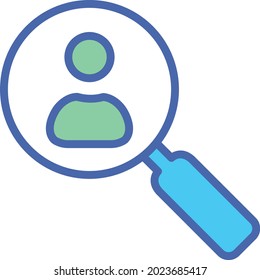 Search Person Isolated Vector icon which can easily modify or edit


