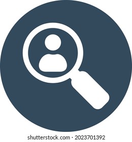 Search Person Isolated Vector icon which can easily modify or edit

