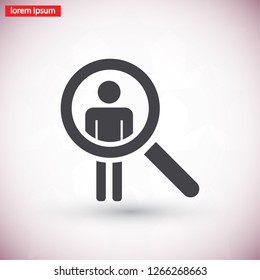 search person vector icon