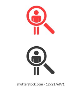 search person vector icon