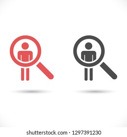 search person vector icon