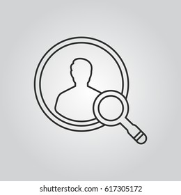 search person vector icon