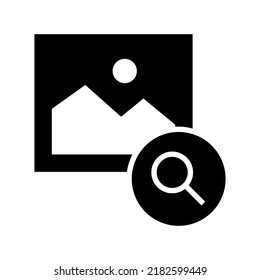 search photo icon or logo isolated sign symbol vector illustration - high quality black style vector icons
