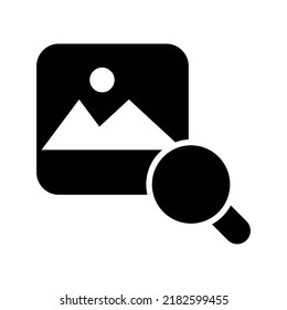 search photo icon or logo isolated sign symbol vector illustration - high quality black style vector icons
