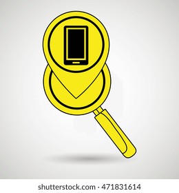 search pin app internet vector illustration graphic