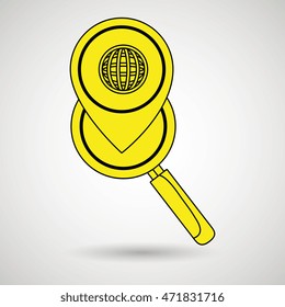 search pin app internet vector illustration graphic