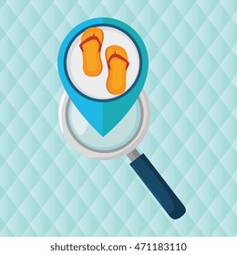 search pin travel location vector illustration design