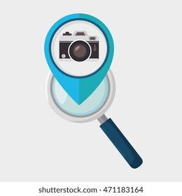 search pin travel location vector illustration design