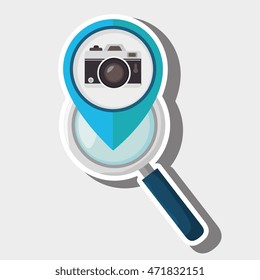 search pin travel location vector illustration design