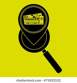 search pin travel location vector illustration design