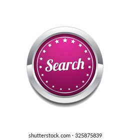 Search Pink Vector Button Icon