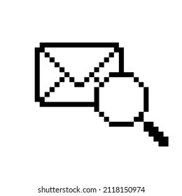 search pixel icon mail icon 