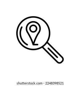 Suchen Sie nach einem Ort-Symbol in Vektorgrafik. Logotyp