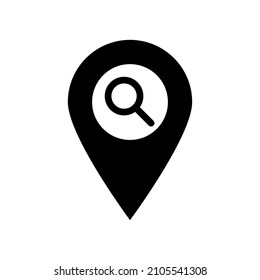 Search place pin vector icon