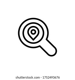 Search, placeholder icon. Simple line, outline vector elements of navigation icons for ui and ux, website or mobile application