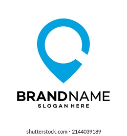search point Icon Logo Design Template Illustration Vector