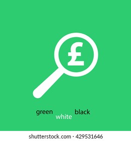 search pound sterling vector icon