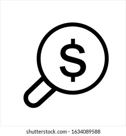 search premium icon vector illustration logo template for many purpose. Isolated on white background.