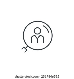 Search profil icon, vector illustration