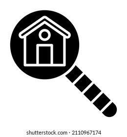 Search Property icon vector image. Can also be used for web apps, mobile apps and print media.