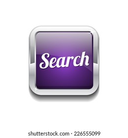 Search Purple Vector Icon Button