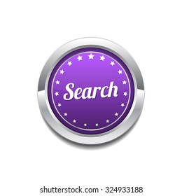 Search Purple Vector Icon Button