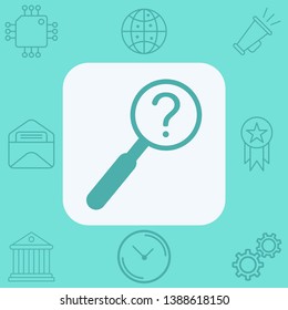 Search question vector icon sign symbol