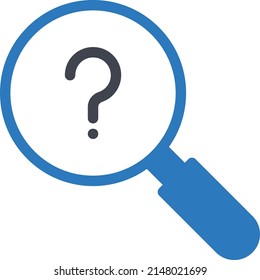 search question Vector illustration on a transparent background.Premium quality symbols.Glyphs vector icon for concept and graphic design.