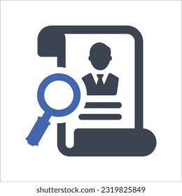 Search Recruitment icon, Vector Graphics