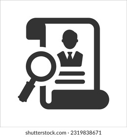 Search Recruitment icon, Vector Graphics