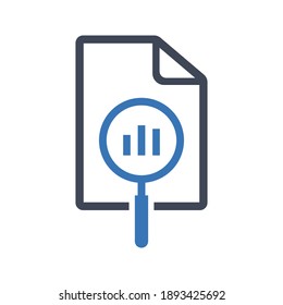 Search report icon (vector illustration)