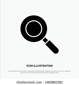 Search, Research, Find solid Glyph Icon vector