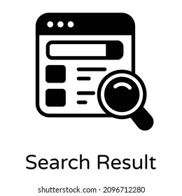 Search Result and search history