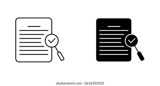 Search Result Icon. Symbol Of Search Result. Vector Illustration.
