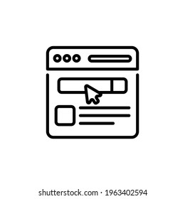 Search Result icon in vector. Logotype