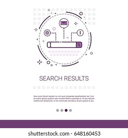 Search Result Web Data Banner With Copy Space Vector Illustration
