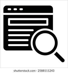 Search Results Icon Element For Design