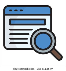 Search Results Icon Element For Design