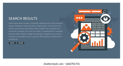 Search results, internet search engine, web pages content