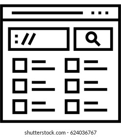 Search Results Vector Icon