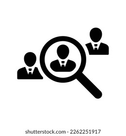 Search Right Candidate Icon Logo.