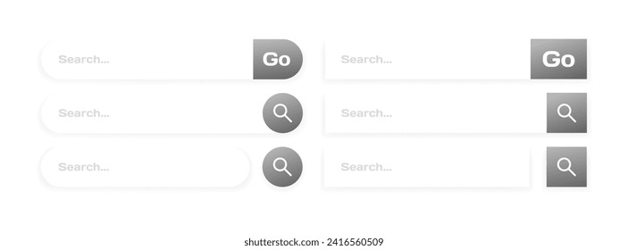 Search rows mockups icon. Search rows. Vector icons